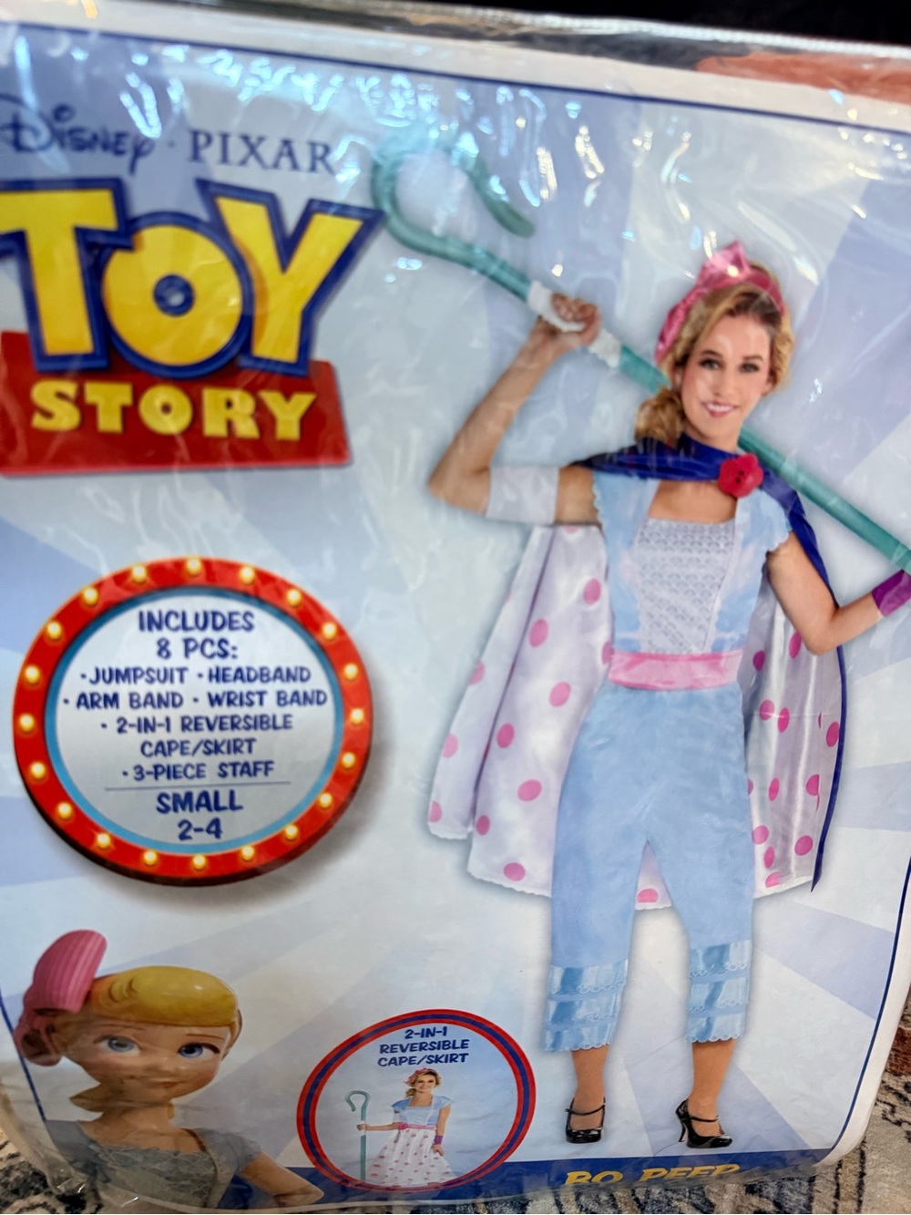 Toy Story Bo Peep adult Costume - Blue and Pink—-everything included